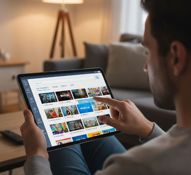 Channel List, Grid View und Search Functionality für mehr Übersicht.png